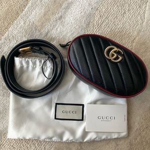 Gucci Marmont Matelasse Belt Bag